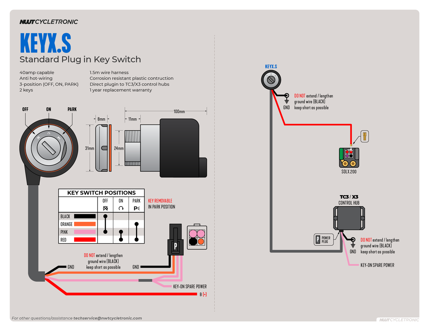 KEYX.S Standard Key Switch